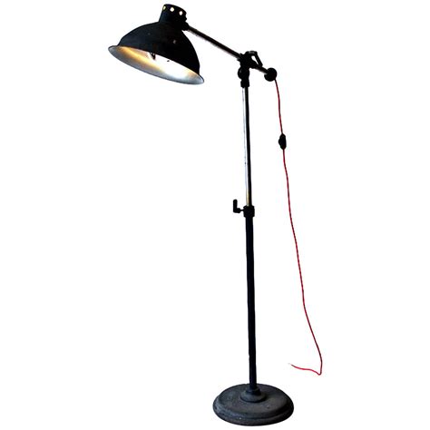 Industrial Metal Floor Lamp at 1stDibs