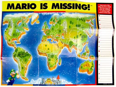 Mario Is Missing [Map] (Nintendo / NES) – Retro MTL