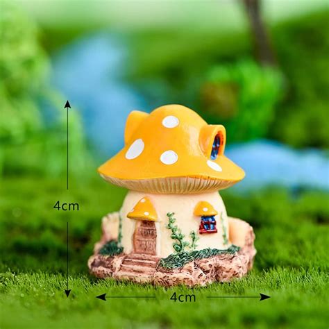 Buy 4 Pcs Miniature Mushroom House, Fairy Garden Mushroom House ...