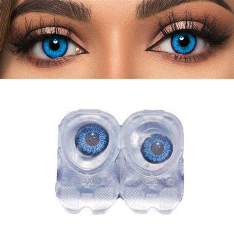 Buy Color style Dark Blue Monthly Contact Lenses Online at Low Prices ...