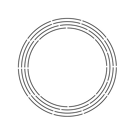 Tech abstract circle frame vector | Premium Vector