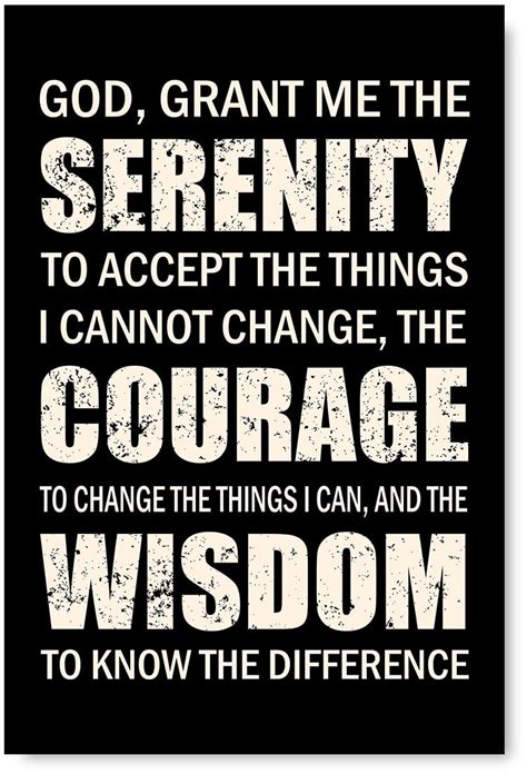 Buy Awkward Styles Motivational Wall Art Inspirational Quotes God Grant ...