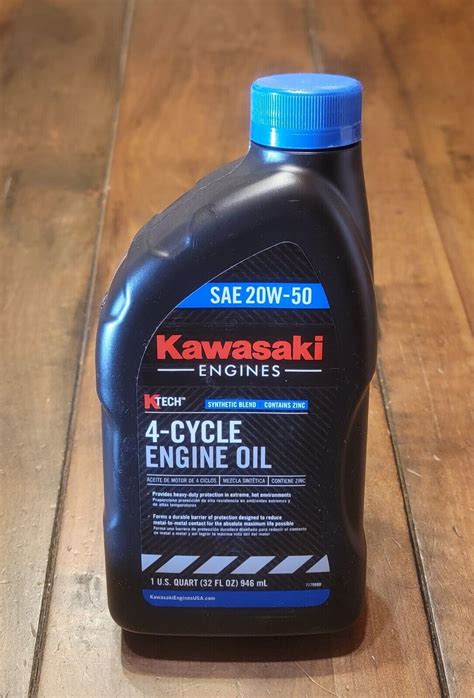 Kawasaki 20W-50 Synthetic Blend 4-Cycle Engine Oil (12-Pack) Quarts Genuine OEM | eBay