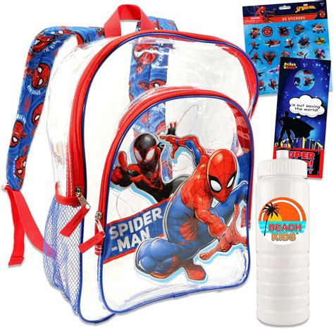 Amazon.com | Spiderman Clear Backpack - Bundle with Spiderman Backpack ...