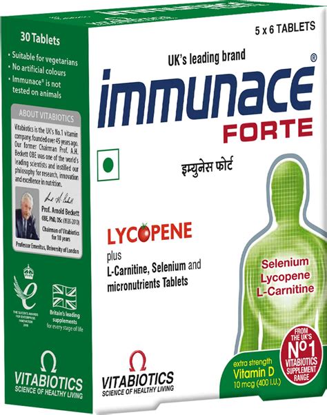 Buy IMMUNACE FORTE MULTIVITAMIN TABLETS (WITH VITAMIN C ZINC AND ...