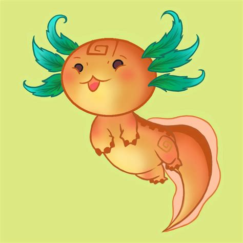 Cute Axolotl Drawing