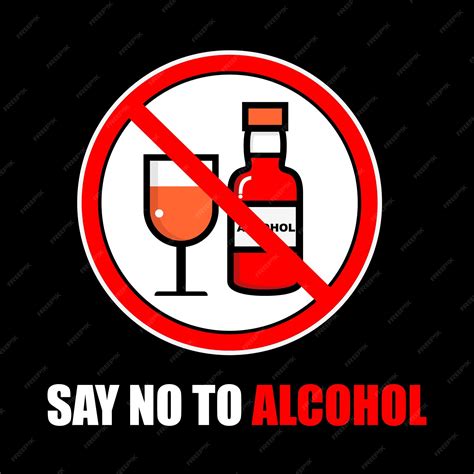 Premium Vector | Say No To Alcohol, poster and banner vector