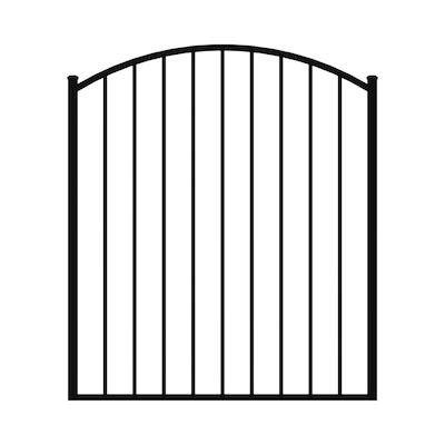 Spaced picket Post and rail Metal Fencing at Lowes.com