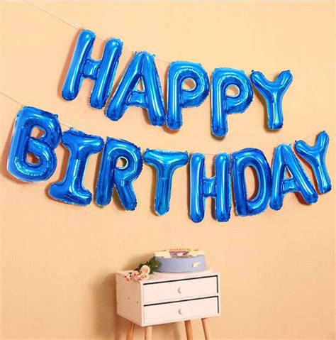 Happy Birthday Letter Foil Balloon Birthday Party Supplies, Happy ...
