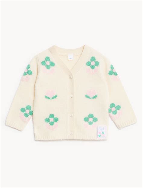 Buy Floral Knitted Cardigan at Marks & Spencer