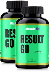 MuscleMe Result Go Capsules - 100 - Combo Pack of 2 Weight Gainers/Mass ...