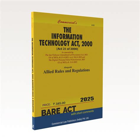 The Information Technology Act, 2000 – Commercial Law Publishers