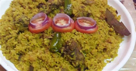 Barnali Debdas দ্বারা চিকেন খিচুড়ি (Chicken Khichuri Recipe In Bengali ...
