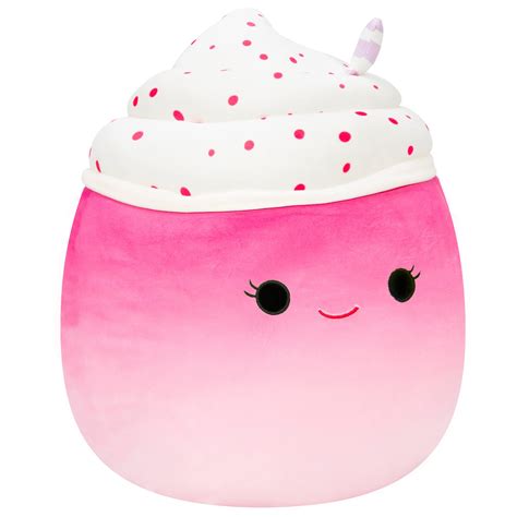 Squishmallows Original 14 Inch Cinnamon Gradient Strawberry Milkshake ...