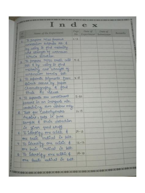 Chemistry Practical File 的图像结果