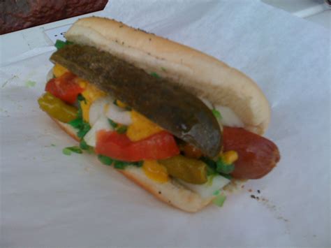 Da Beef's Vienna Beef Hot Dog with everything! | Beef hot dogs, Food ...