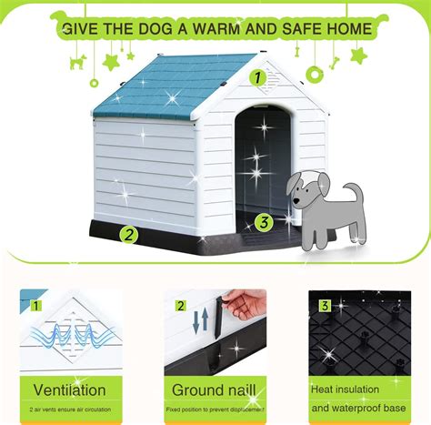 Buy Extra Large Dog House,Outdoor Dog Kennels,Waterproof Pet Shelter ...