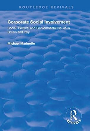 Corporate Social Involvement: Social, Political and Environmental ...