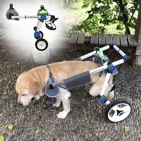 Dog Wheelchair Dog Wheelchair for Back Legs Aluminum Alloy Pet ...