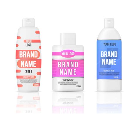 Label plastic bottles | Premium Vector