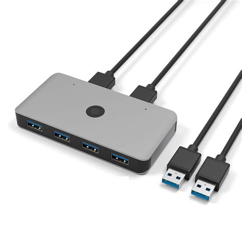 USB 3.0 Switch Selector, Cateck 2PCs Sharing 4 USB Devices USB 3.0 High ...