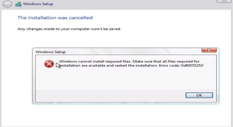 Image result for Windows Cannot Install Required Files Fix