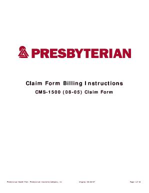 Fillable Online phs presbyterian health plan claim form Fax Email Print ...