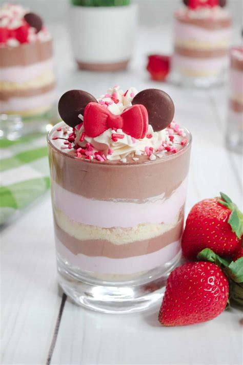 Minnie Mouse Strawberry Parfaits - Life Love Liz