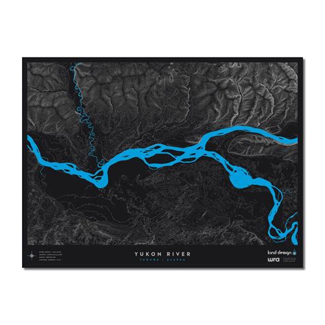 YUKON RIVER /TANANA, AK | Unique artwork, Topo map, Framed prints