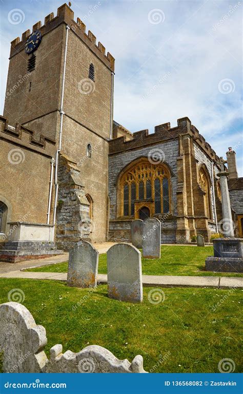 The Churchyard of St Michael the Archangel Church. Lyme Regis. West ...