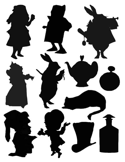 Alice In Wonderland Silhouette Clip Art