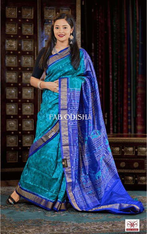 REVATI RESHAM EXCLUSIVE SAMBALPURI HANDLOOM PURE TISSUE SILK SAREE ...
