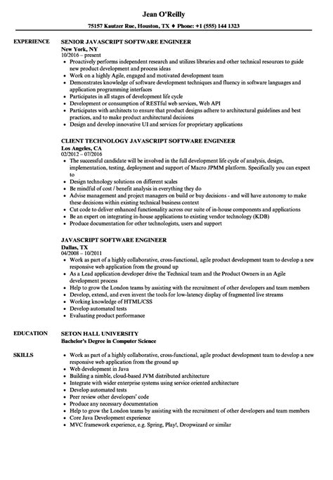 Image result for JavaScript Sample Experence Resume