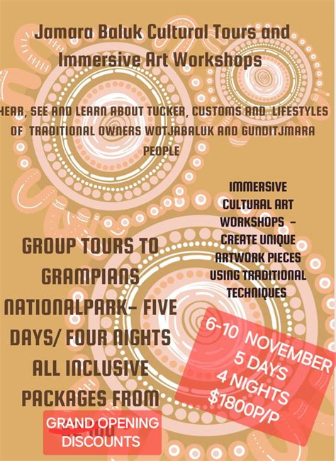 Learn to Create Aboriginal Art Pieces, Halls Gap, The Grampians, 6 ...