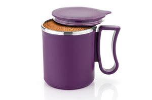 OFFYX Stainless Steel Tea Cup Stainless Steel Coffee with Lid (300 ml ...