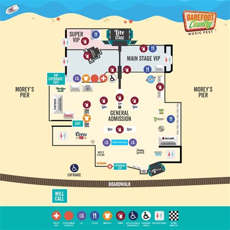 Festival Map | Barefoot Country Music Fest