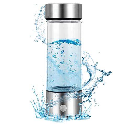 Hydrogen Water Bottle - 420mL/15oz Hydrogen Water Generator Bottle ...