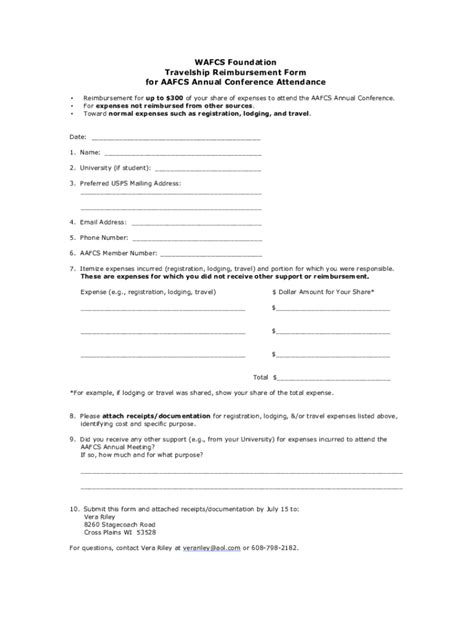 Fillable Online WAFCS Foundation Fax Email Print - pdfFiller