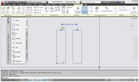 Image result for Dynamic Block Array AutoCAD