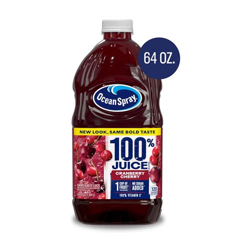 Ocean Spray® Cranberry Cherry 100% Juice Blend, Full of Flavor, 64 fl ...