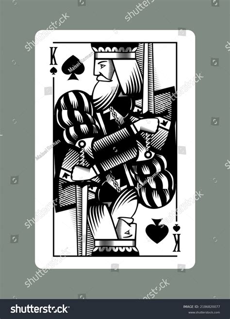 587 King Playing Card Retro Style Images, Stock Photos & Vectors ...
