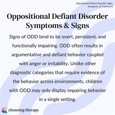 Oppositional Defiant Disorder: Signs, Symptoms, & Treatments