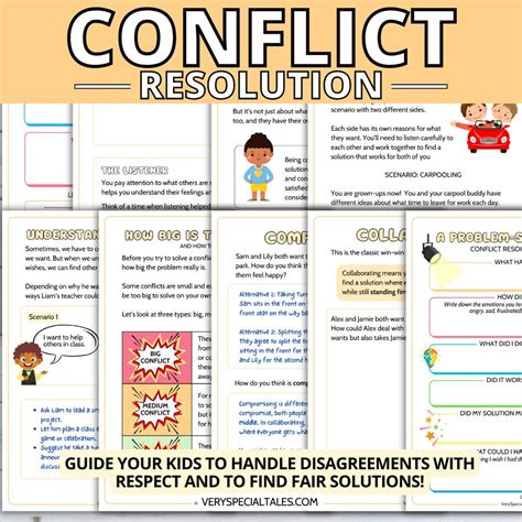 Conflict Resolution Worksheets For Students Family Conflict Resolution