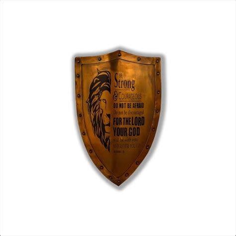Mini Medieval Heavy lion Shield (10in X 16in) Battle-Ready Shield ...