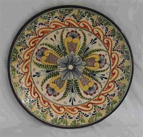 Colorful Talavera Platter - Handcrafted Mexican Pottery