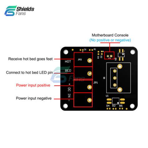 24V MOSFET High Current Load Hot Bed Module 3D | Ubuy India