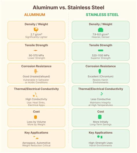 Aluminum vs Stainless Steel: A Comprehensive Comparison - MFG Shop