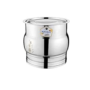 Buy Mintage Stainless Steel Apple Pawali Laser Capacity 20 litres 14 No ...