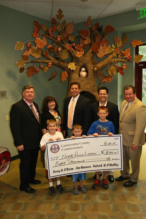 The Lackawanna County Commissioners presented North Pocono Library ...
