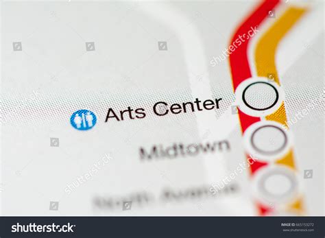 Arts Center Station Atlanta Metro Map Stock Photo 665153272 | Shutterstock